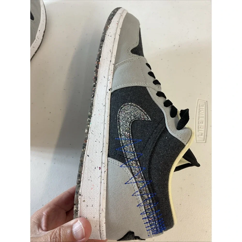 Jordan Air Jordan 1 Low SE Gray/Black/White DM4657-001 Sz 13 Worn Once Box Nice